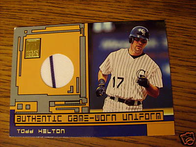 todd helton football. todd helton real patch